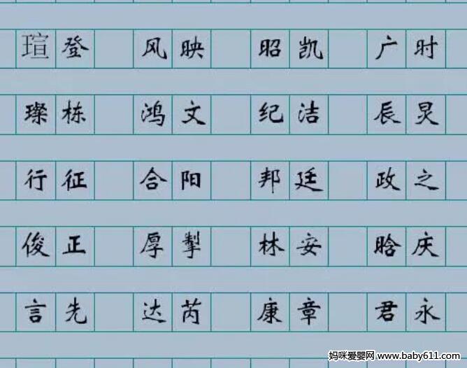 宝宝起名字要听着顺耳,念着顺口,写着顺手